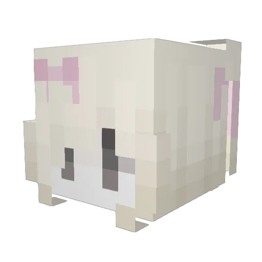 Enamorarse Minecraft avatar head, 3D render