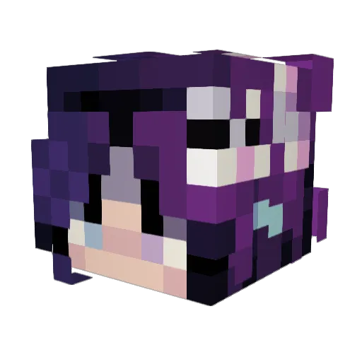 Enatung Minecraft avatar head, 3D render