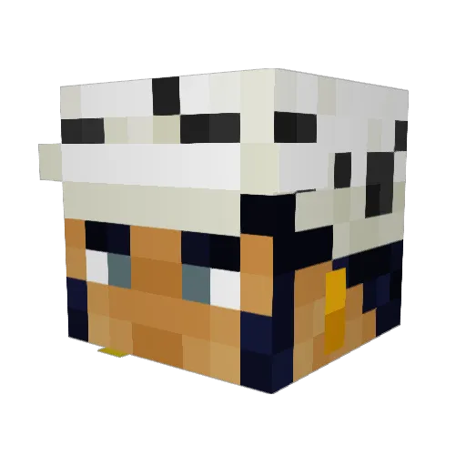 Enberman Minecraft avatar head, 3D render