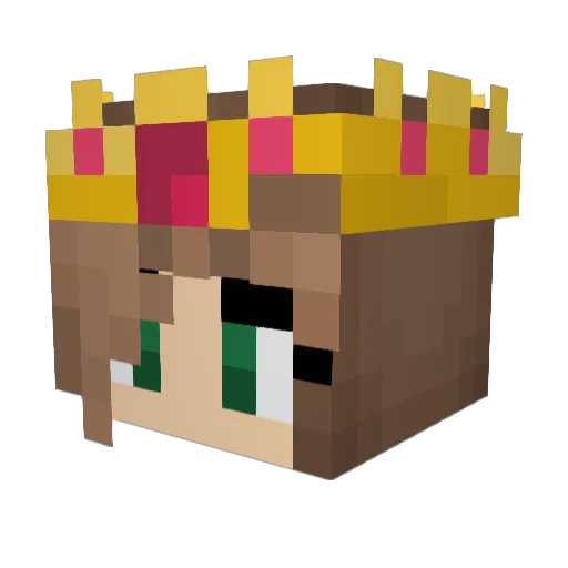 EnbyAngel Minecraft avatar head, 3D render