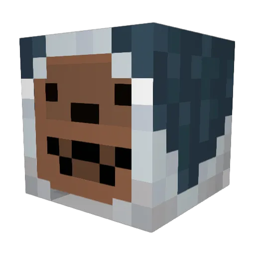 Enby_Otter Minecraft avatar head, 3D render
