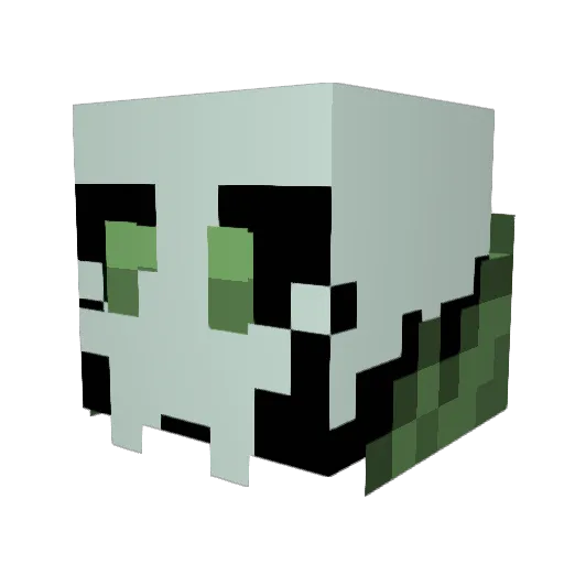 EncampedWeevil3 Minecraft avatar head, 3D render