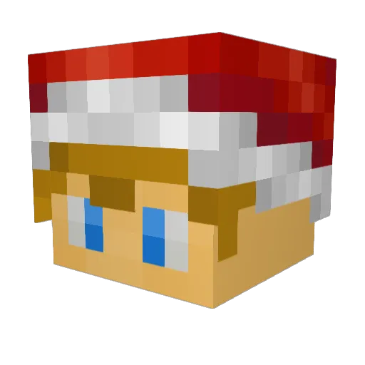 Enceladus22 Minecraft avatar head, 3D render