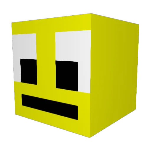 EncesMarences Minecraft avatar head, 3D render