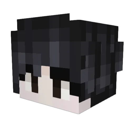 Enceshii Minecraft avatar head, 3D render