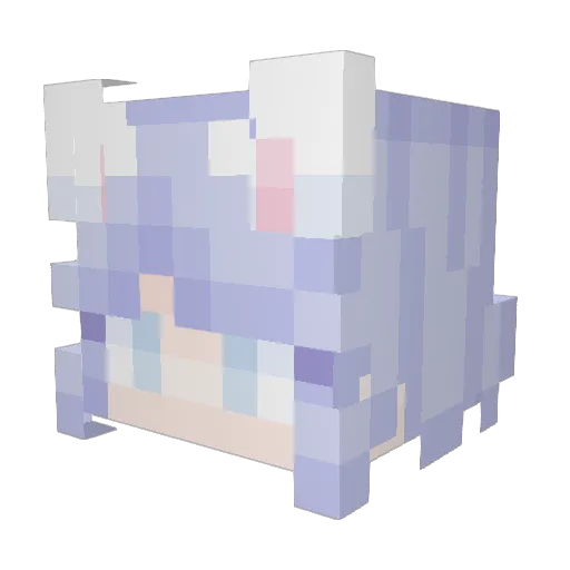 EnchantedCat Minecraft avatar head, 3D render