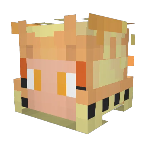 EnchantedCupCake Minecraft avatar head, 3D render