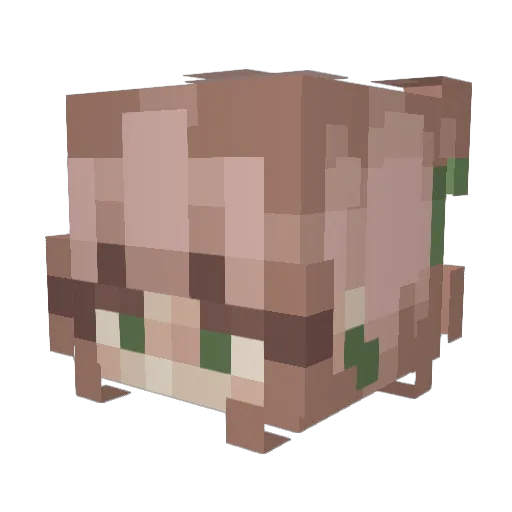 EnchantedFog Minecraft avatar head, 3D render