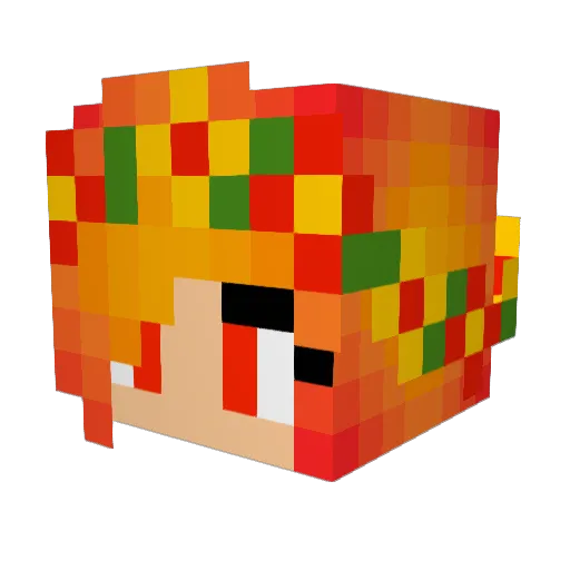 EnchantedKing3 Minecraft avatar head, 3D render