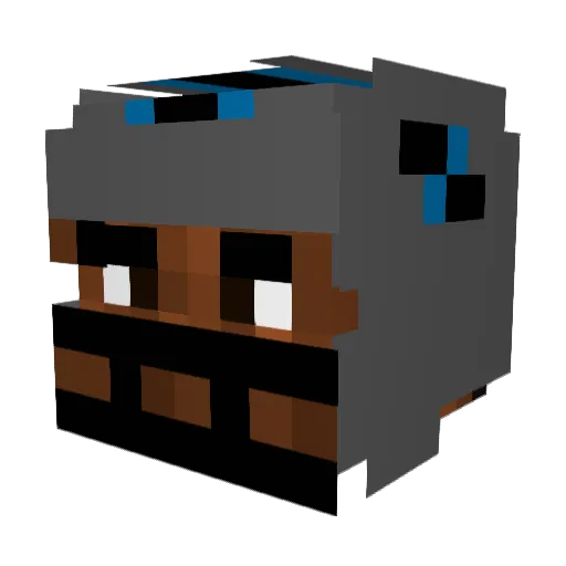 Enchantedapples7 Minecraft avatar head, 3D render