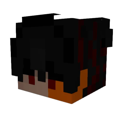 Enchantedidi Minecraft avatar head, 3D render