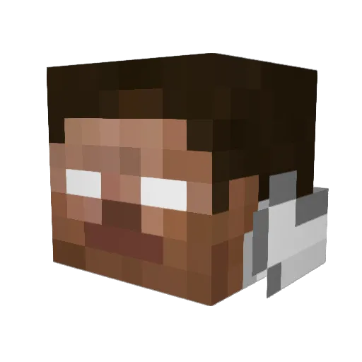 Enchanternick Minecraft avatar head, 3D render