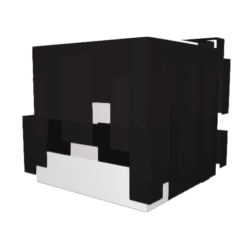 Enchhh Minecraft avatar head, 3D render
