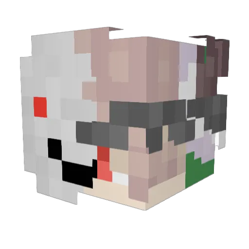 Enchilada1 Minecraft avatar head, 3D render
