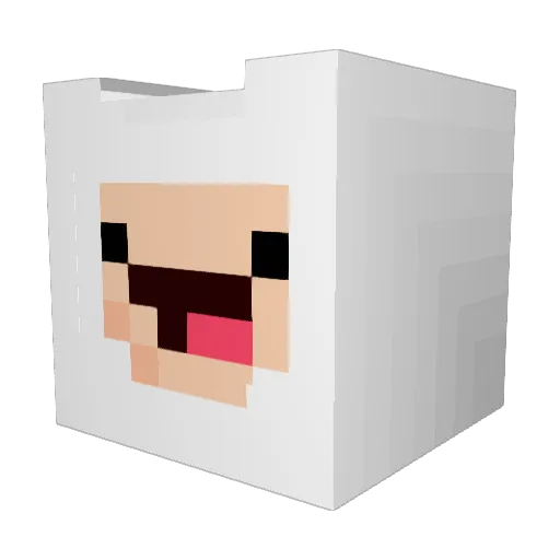 Enchiridian Minecraft avatar head, 3D render