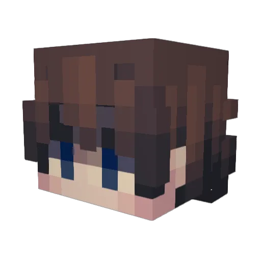 Encixity Minecraft avatar head, 3D render