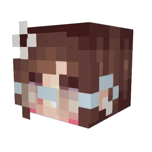 Enclasp Minecraft avatar head, 3D render