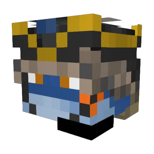 Encriperion Minecraft avatar head, 3D render
