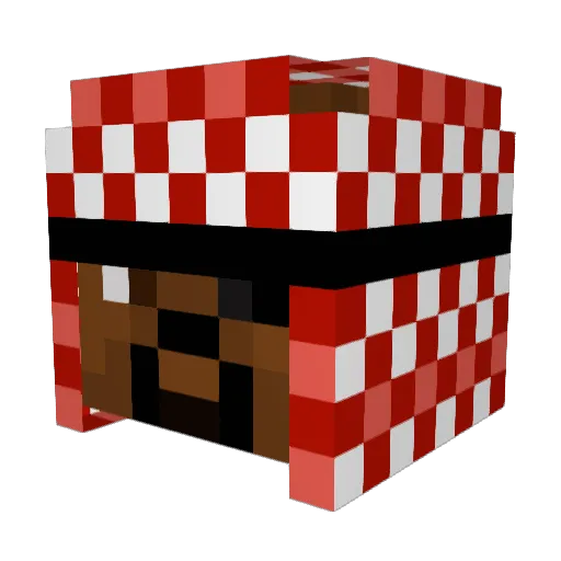 Enctify Minecraft avatar head, 3D render