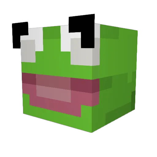 Encubi Minecraft avatar head, 3D render