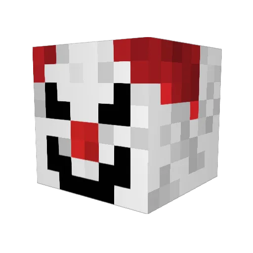 End0w Minecraft avatar head, 3D render