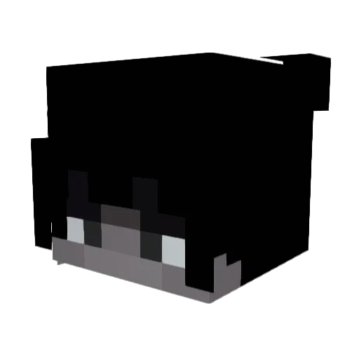 End1es Minecraft avatar head, 3D render