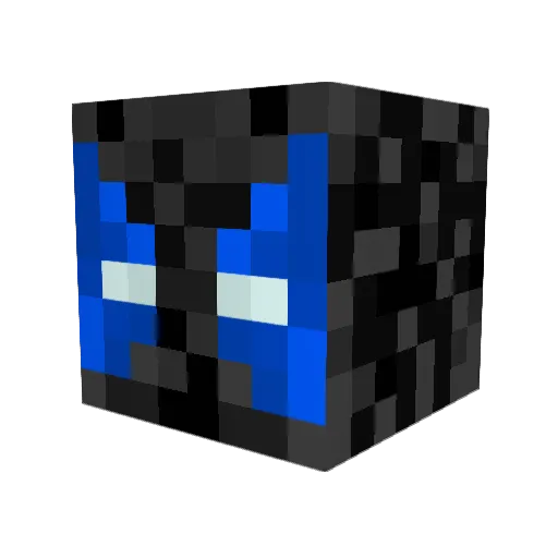End3alph Minecraft avatar head, 3D render