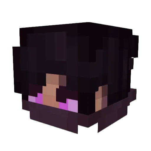 End3rCloud Minecraft avatar head, 3D render
