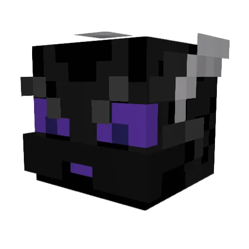 End3rDrag0n Minecraft avatar head, 3D render