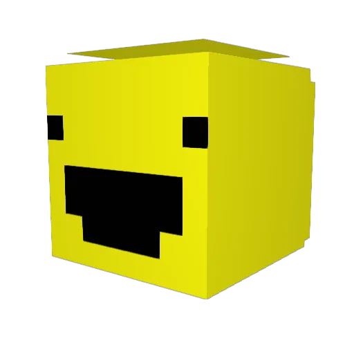 EndBeamXD Minecraft avatar head, 3D render