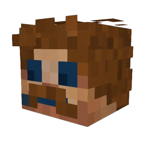EndBorder Minecraft avatar head, 3D render