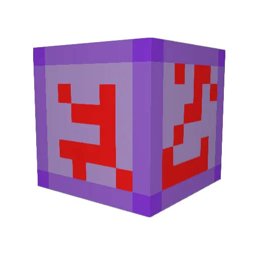 EndCrystal01 Minecraft avatar head, 3D render