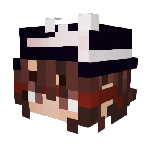 EndDuck Minecraft avatar head, 3D render