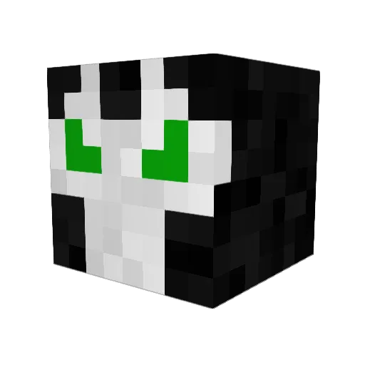EndKnight02 Minecraft avatar head, 3D render