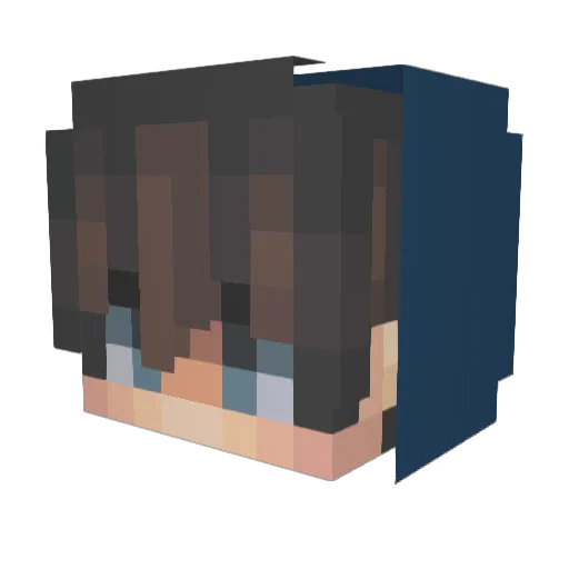 EndLizz Minecraft avatar head, 3D render