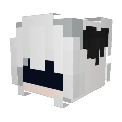 EndMay Minecraft avatar head, 3D render