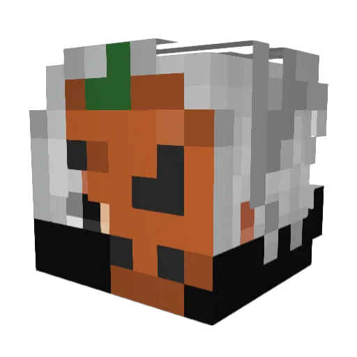 EndPear_ Minecraft avatar head, 3D render