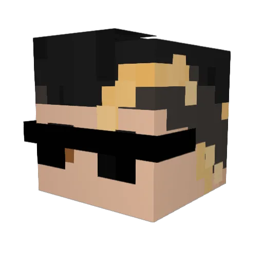 EndRockx Minecraft avatar head, 3D render