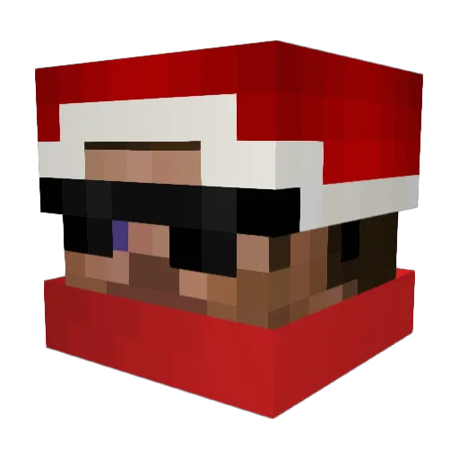EndRoll Minecraft avatar head, 3D render