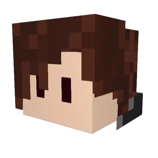 EndZAQ Minecraft avatar head, 3D render