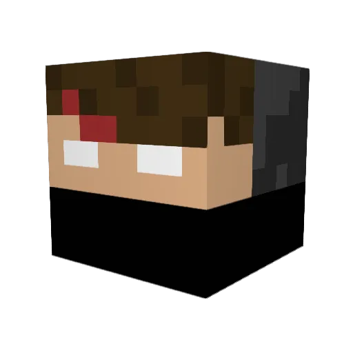 EndZealot Minecraft avatar head, 3D render