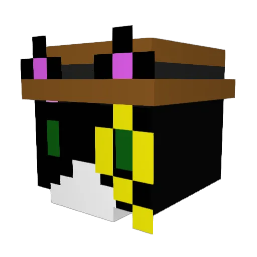 End_Hunt Minecraft avatar head, 3D render
