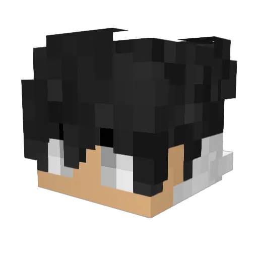 End_draken Minecraft avatar head, 3D render