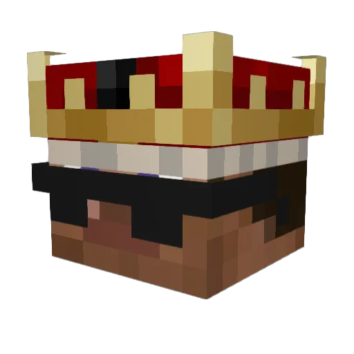 Endad Minecraft avatar head, 3D render