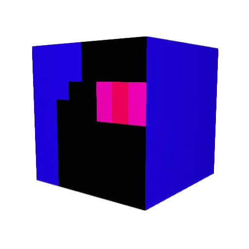 Endagal Minecraft avatar head, 3D render