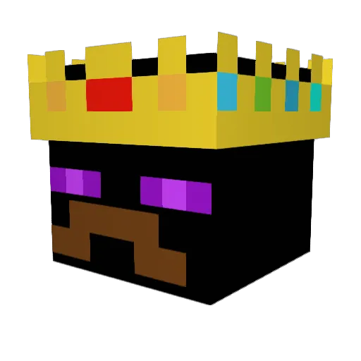 Endbean Minecraft avatar head, 3D render