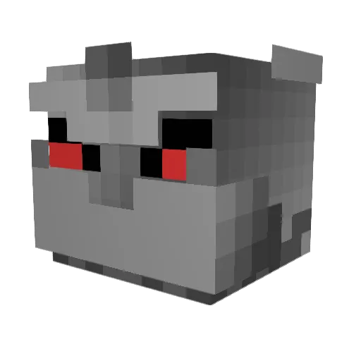 Endcrip Minecraft avatar head, 3D render