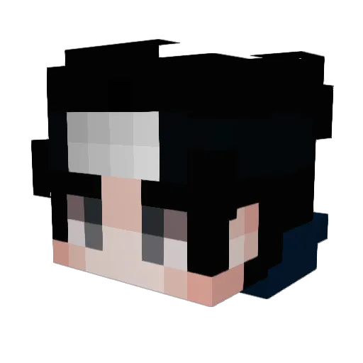 Ender0321 Minecraft avatar head, 3D render