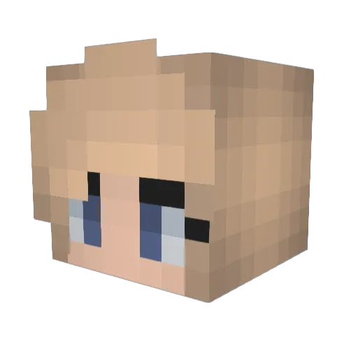 Ender0426 Minecraft avatar head, 3D render