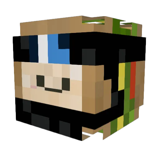 Ender0rme07lol Minecraft avatar head, 3D render